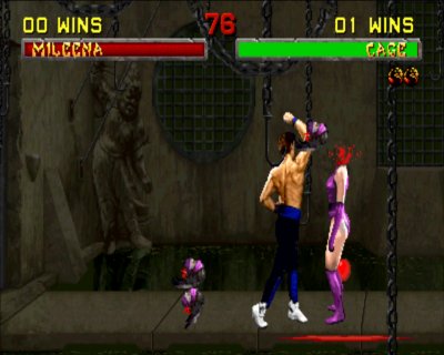 No, this is not Photoshopped.  That’s really three Mileena heads. mk2_05